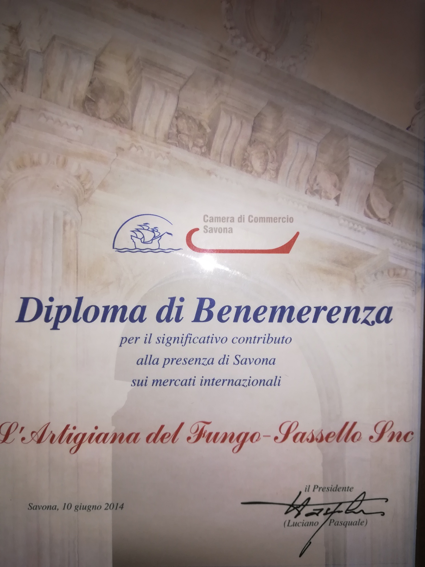 Diploma Camera Commercio per mercati internazionali
