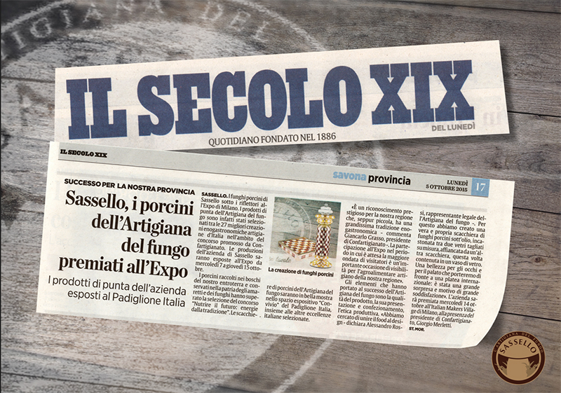 Articolo sul Secolo XIX